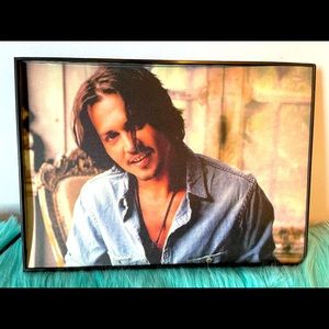 Rare “Hot, Charming & Handsome”, Johnny Depp plug-in lighted picture.